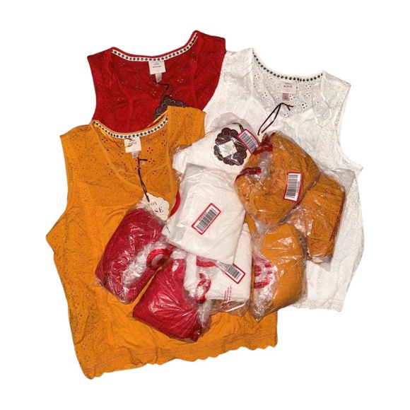 Reseller Lot | 13 Knox Rose Women’s Tops | Rebel Red, White, Solaris | NWT - Picture 1 of 2